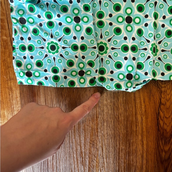 Kate Spade Blue Green and Black Solar Patterned Top - Picture 3 of 7